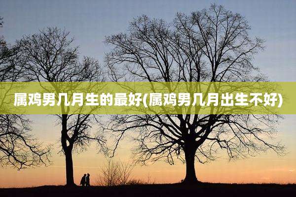 属鸡男几月生的最好(属鸡男几月出生不好)