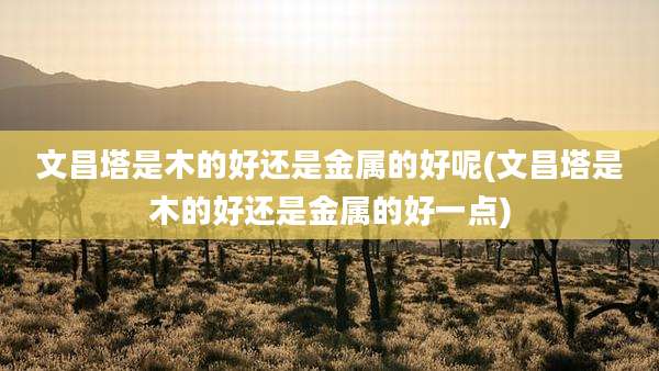 文昌塔是木的好还是金属的好呢(文昌塔是木的好还是金属的好一点)
