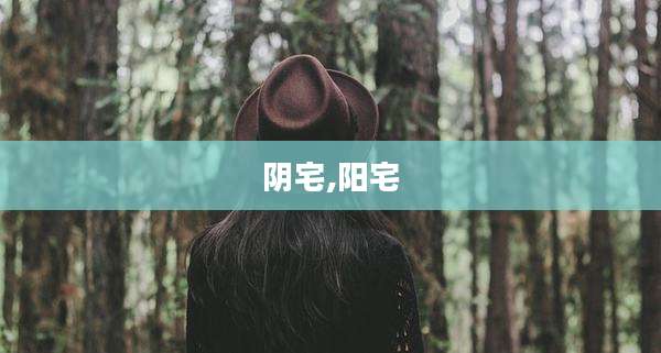 阴宅,阳宅