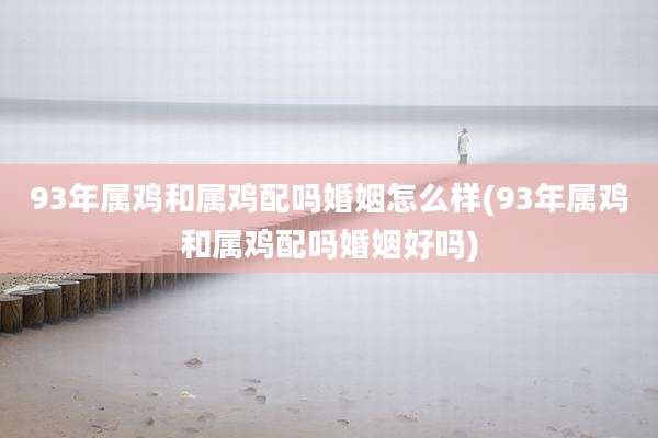 93年属鸡和属鸡配吗婚姻怎么样(93年属鸡和属鸡配吗婚姻好吗)