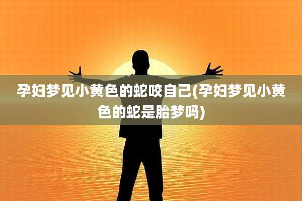 孕妇梦见小黄色的蛇咬自己(孕妇梦见小黄色的蛇是胎梦吗)
