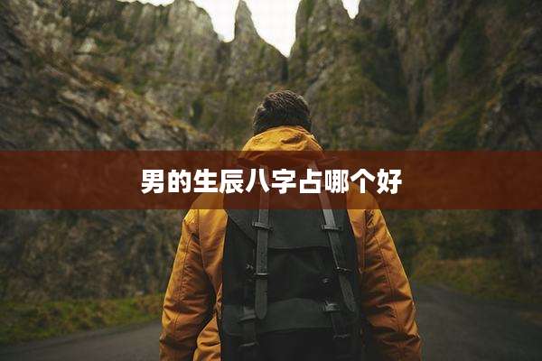男的生辰八字占哪个好