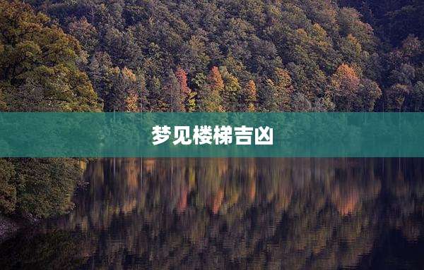 梦见楼梯吉凶