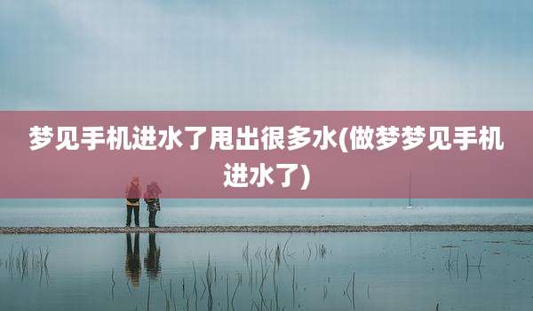 梦见手机进水了甩出很多水(做梦梦见手机进水了)