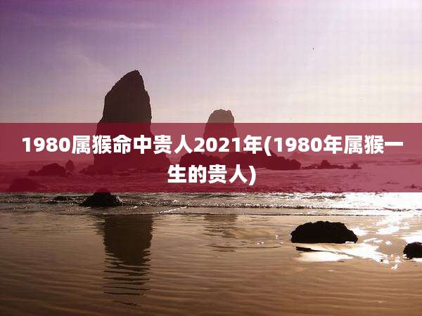 1980属猴命中贵人2021年(1980年属猴一生的贵人)