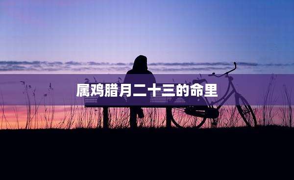 属鸡腊月二十三的命里