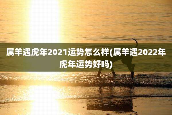 属羊遇虎年2021运势怎么样(属羊遇2022年虎年运势好吗)