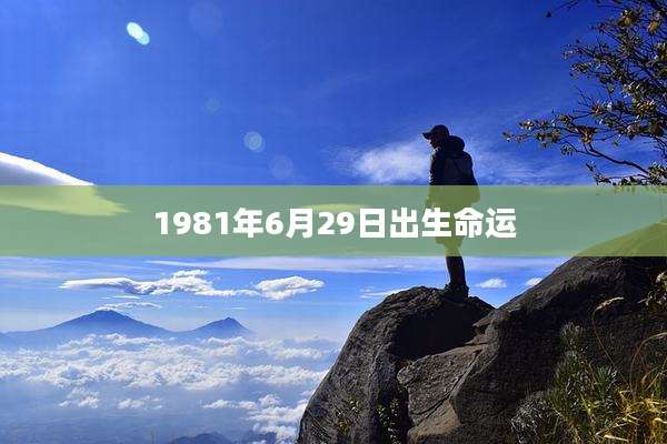 1981年6月29日出生命运
