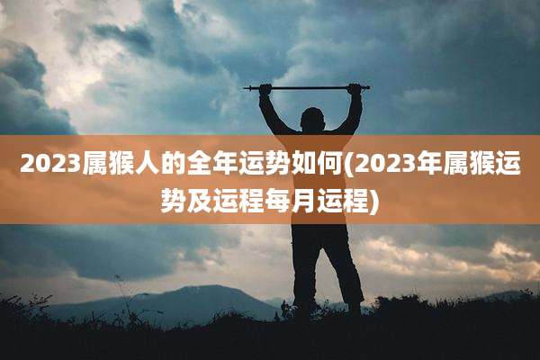 2023属猴人的全年运势如何(2023年属猴运势及运程每月运程)