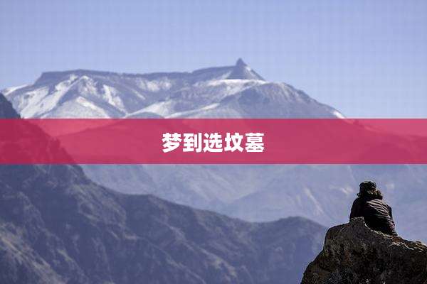 梦到选坟墓