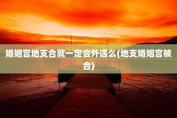 婚姻宫地支合就一定会外遇么(地支婚姻宫被合)
