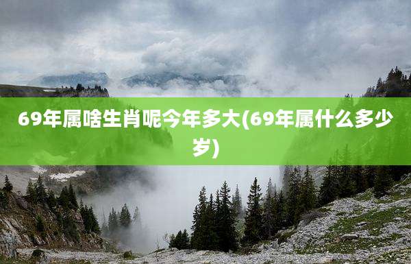 69年属啥生肖呢今年多大(69年属什么多少岁)