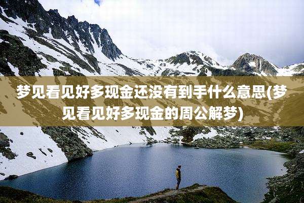 梦见看见好多现金还没有到手什么意思(梦见看见好多现金的周公解梦)