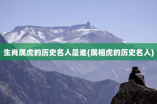 生肖属虎的历史名人是谁(属相虎的历史名人)