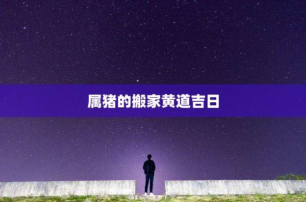 属猪的搬家黄道吉日