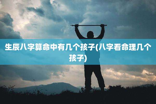 生辰八字算命中有几个孩子(八字看命理几个孩子)