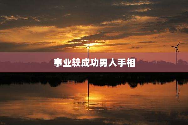 事业较成功男人手相