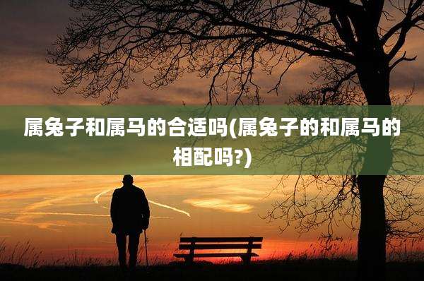 属兔子和属马的合适吗(属兔子的和属马的相配吗?)