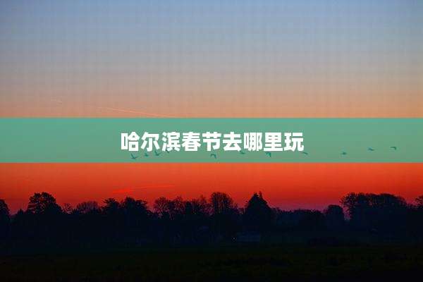 哈尔滨春节去哪里玩
