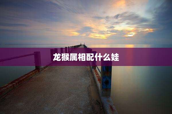 龙猴属相配什么娃