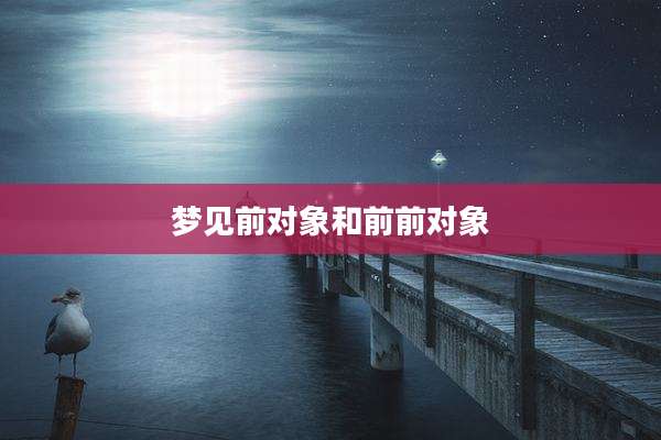 梦见前对象和前前对象