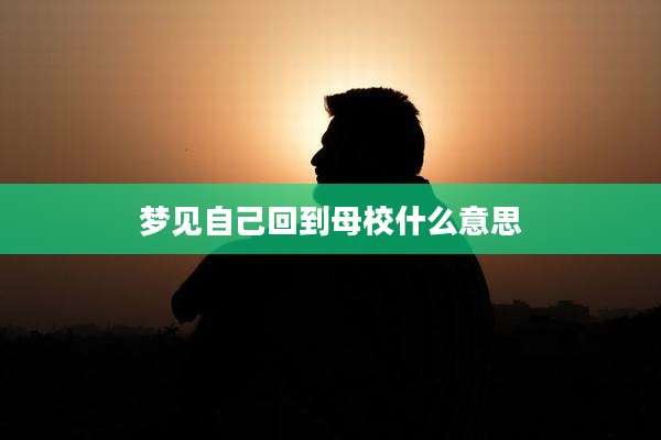 梦见自己回到母校什么意思