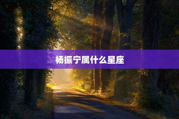 杨振宁属什么星座