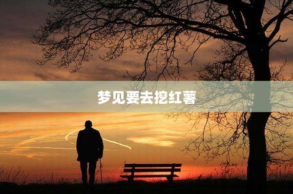 梦见要去挖红薯