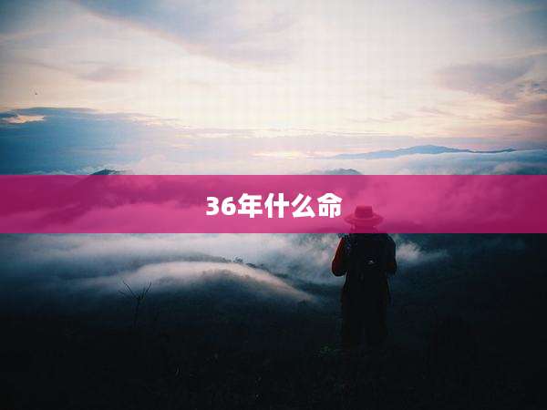 36年什么命