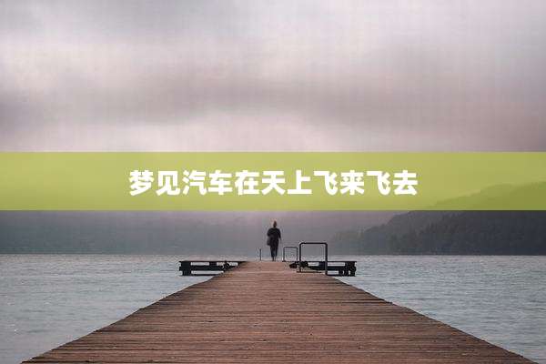 梦见汽车在天上飞来飞去