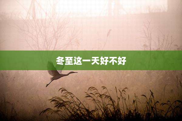 冬至这一天好不好