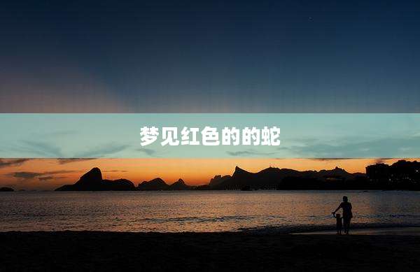 梦见红色的的蛇