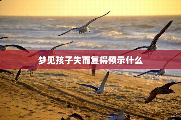 梦见孩子失而复得预示什么