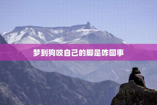梦到狗咬自己的脚是咋回事