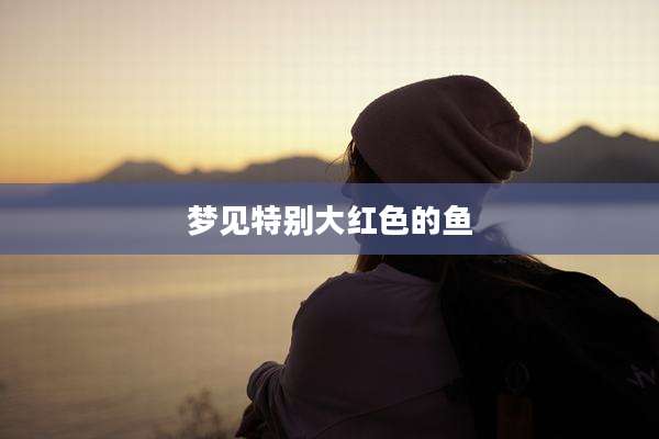 梦见特别大红色的鱼