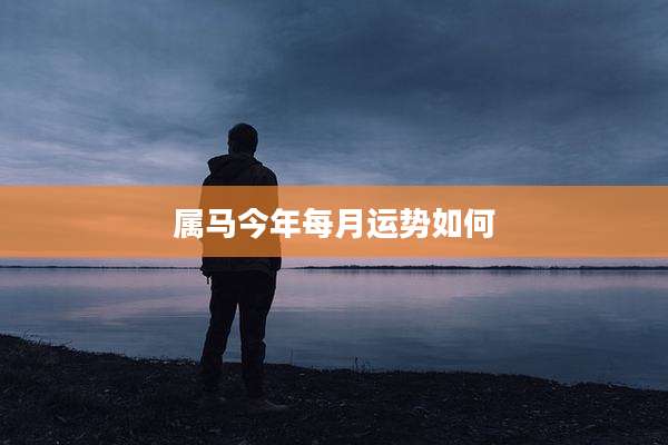 属马今年每月运势如何