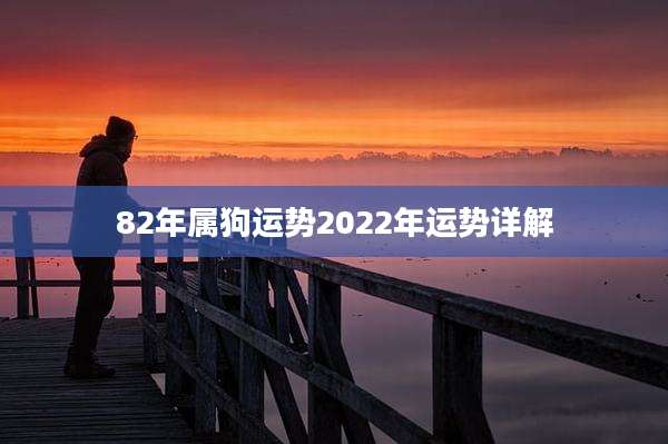 82年属狗运势2022年运势详解