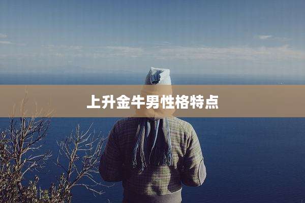 上升金牛男性格特点