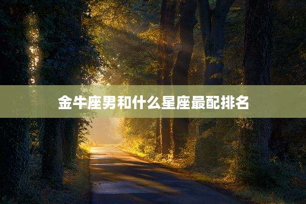 金牛座男和什么星座最配排名