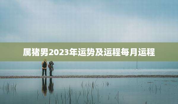 属猪男2023年运势及运程每月运程