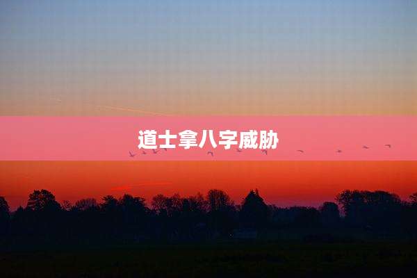 道士拿八字威胁