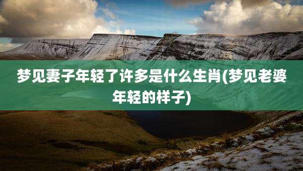 梦见妻子年轻了许多是什么生肖(梦见老婆年轻的样子)