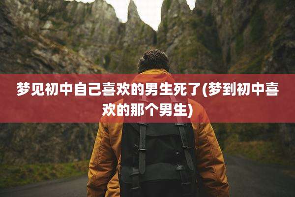梦见初中自己喜欢的男生死了(梦到初中喜欢的那个男生)