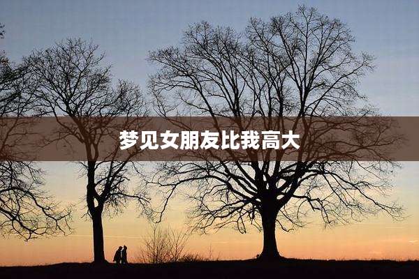 梦见女朋友比我高大
