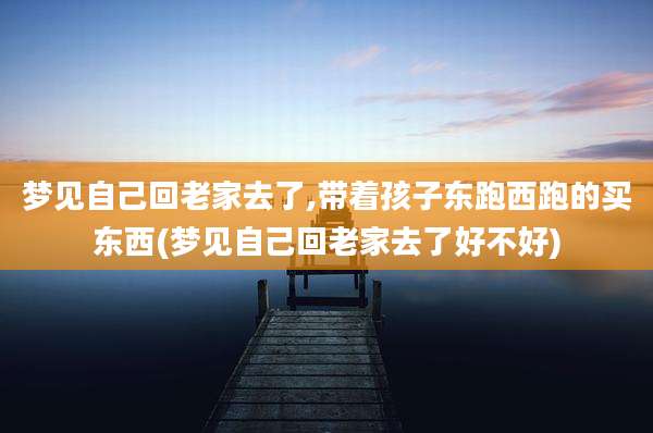梦见自己回老家去了,带着孩子东跑西跑的买东西(梦见自己回老家去了好不好)