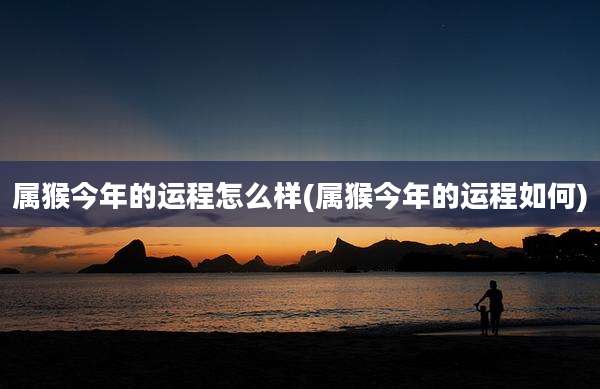属猴今年的运程怎么样(属猴今年的运程如何)