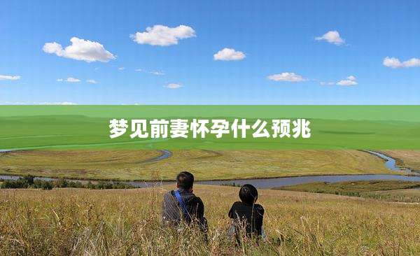 梦见前妻怀孕什么预兆