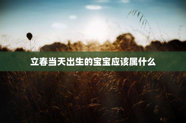 立春当天出生的宝宝应该属什么