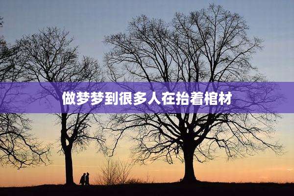 做梦梦到很多人在抬着棺材