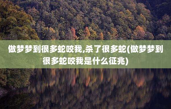 做梦梦到很多蛇咬我,杀了很多蛇(做梦梦到很多蛇咬我是什么征兆)